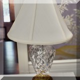DL20. Waterford Crystal table lamp. 